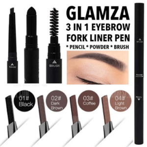 3 in 1 Eyebrow Fork Liner Pen